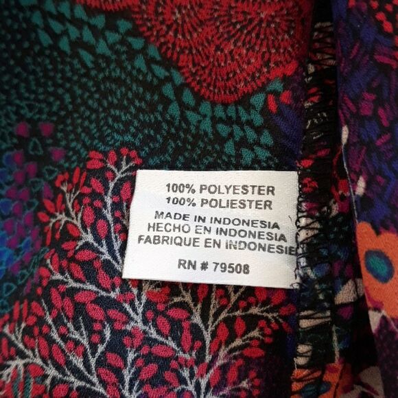 VIOLET + CLAIRE Top Med tulip sleeve Moody floral tie blouse - Picture 7 of 9